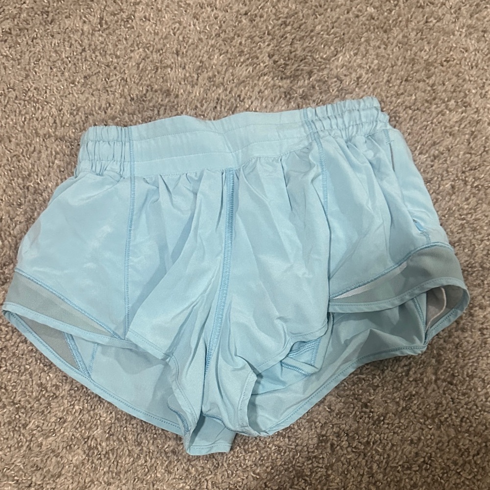 Light Blue Women's Lululemon shorts